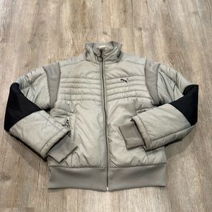 Puma Gray and Black Puffer Jacket